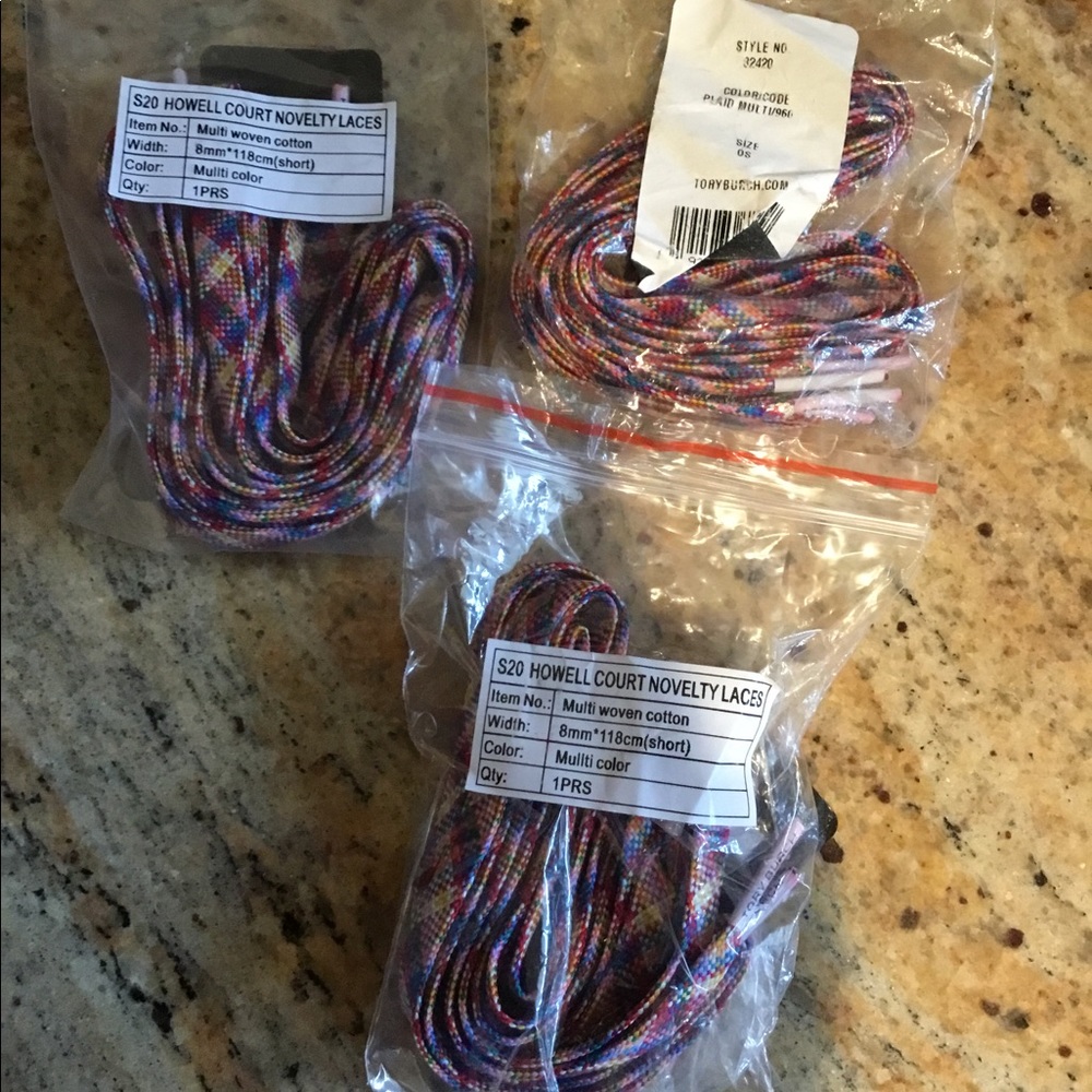 Tory Burch Plaid Laces